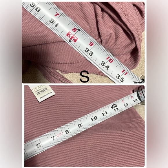 dusty pink cinched tee shirt dress adjustable sides bodycon BB DAKOTA NWT L or S - Picture 5 of 11